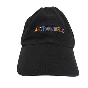 Travis Scott Hat Unisex OS Black Astroworld Wish You Were Here Dad Cap Merch